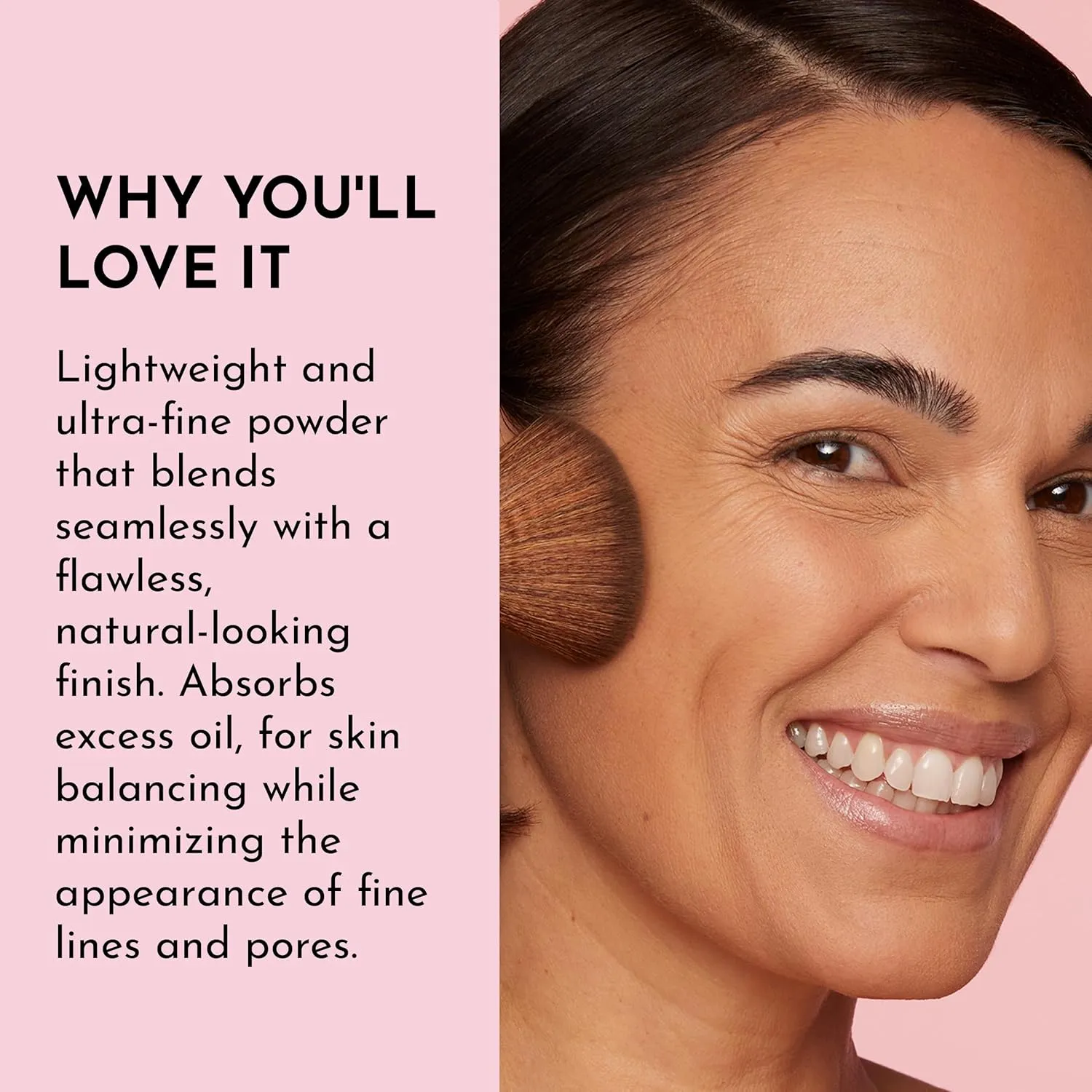 Talc Free Skin Smoothing Powder, Light Medium, Tan, 0.34 Ounce (Pack of 1)