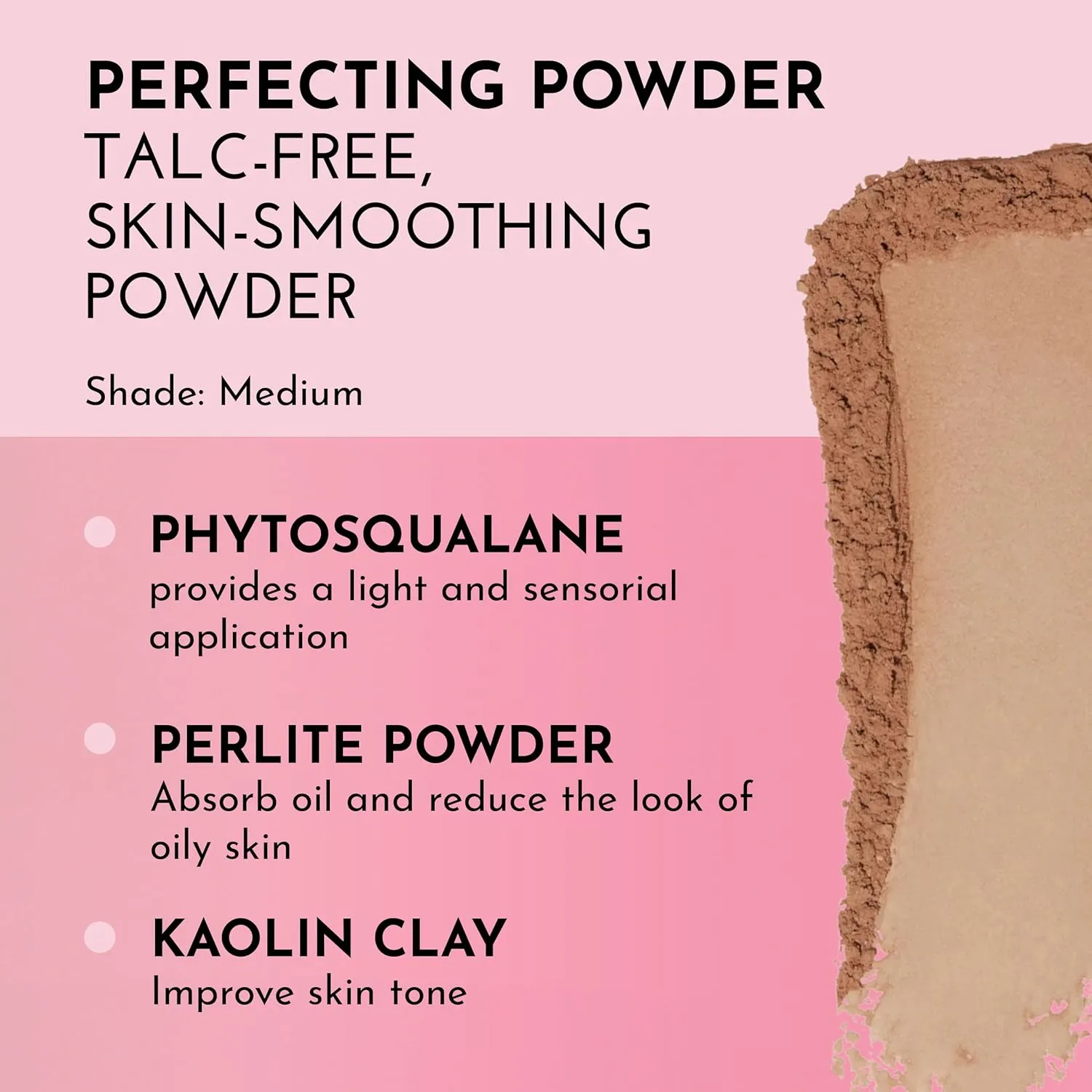 Talc Free Skin Smoothing Powder, Medium, Tan, 0.34 Ounce