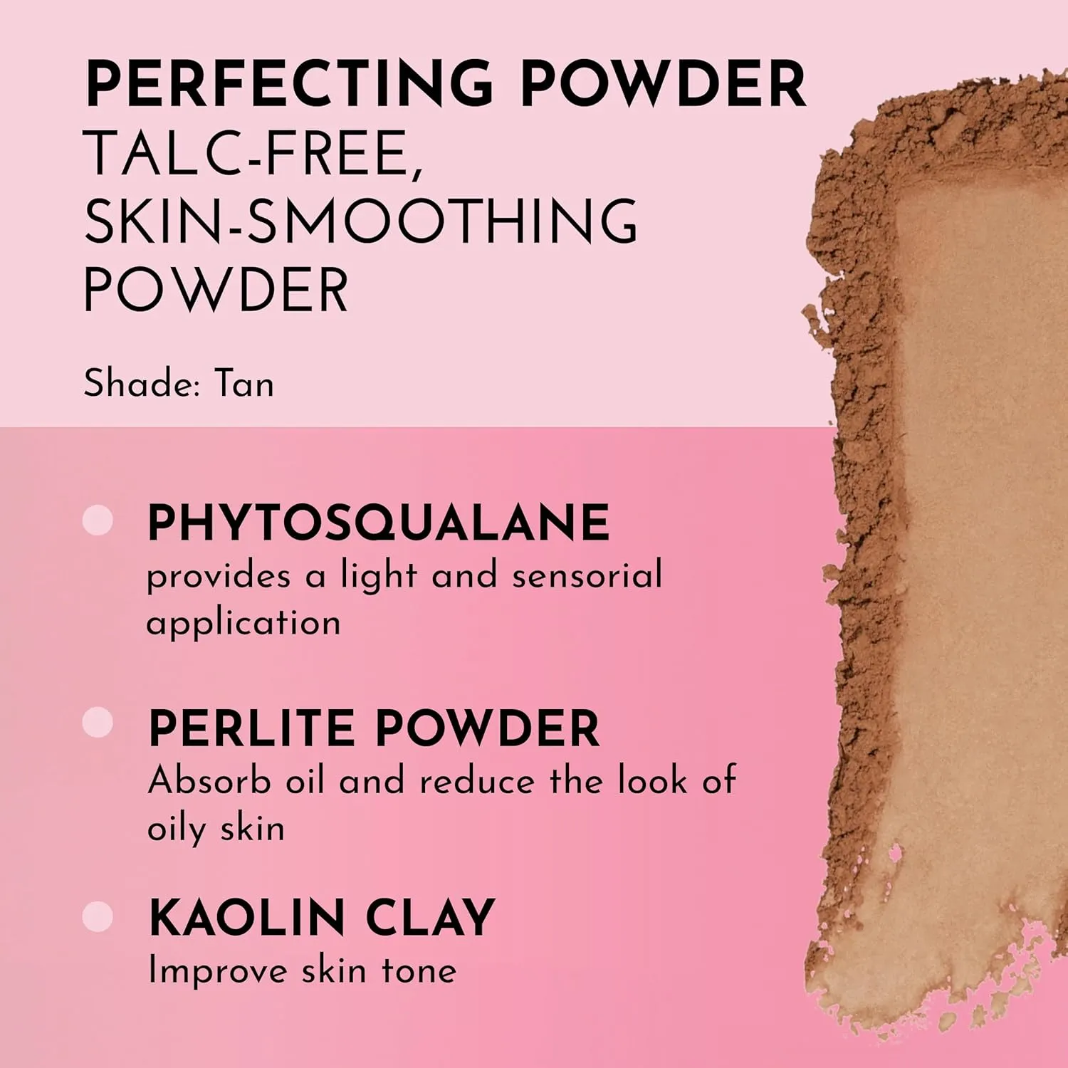 Talc Free Skin Smoothing Powder, Tan, 0.32 oz / 9.1 g