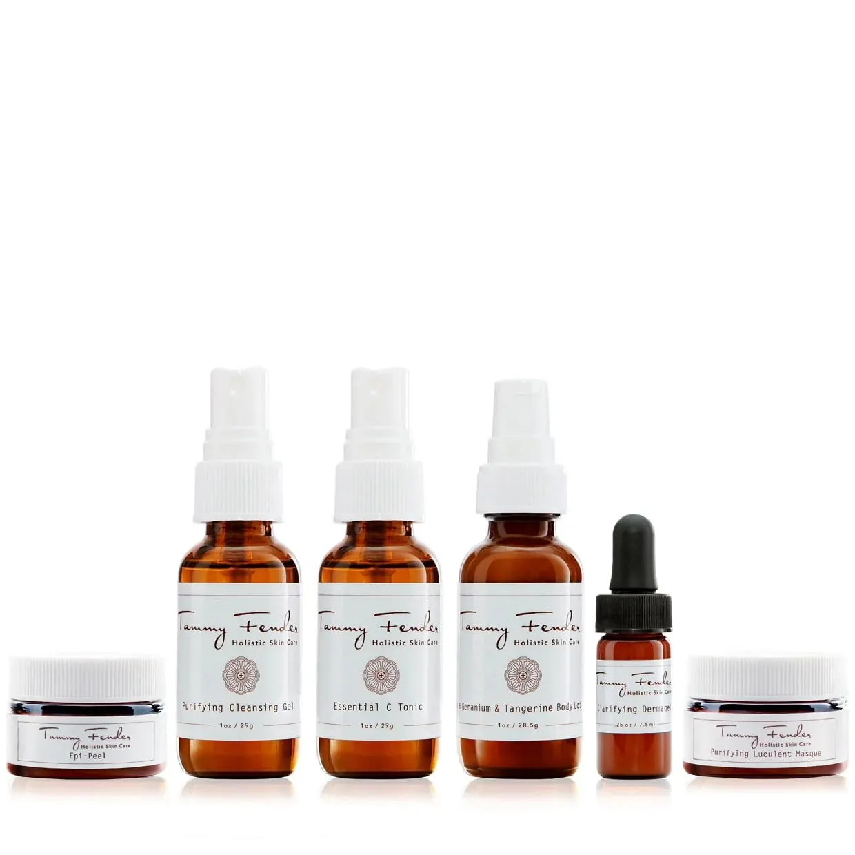 Tammy Fender - Purifying At-Home Facial Treatment Kit | Natural, Organic, Cruelty Free, Non-Toxic Spa-Like Skincare | Detoxify, Cleanse, Nourish (6 Piece Set)