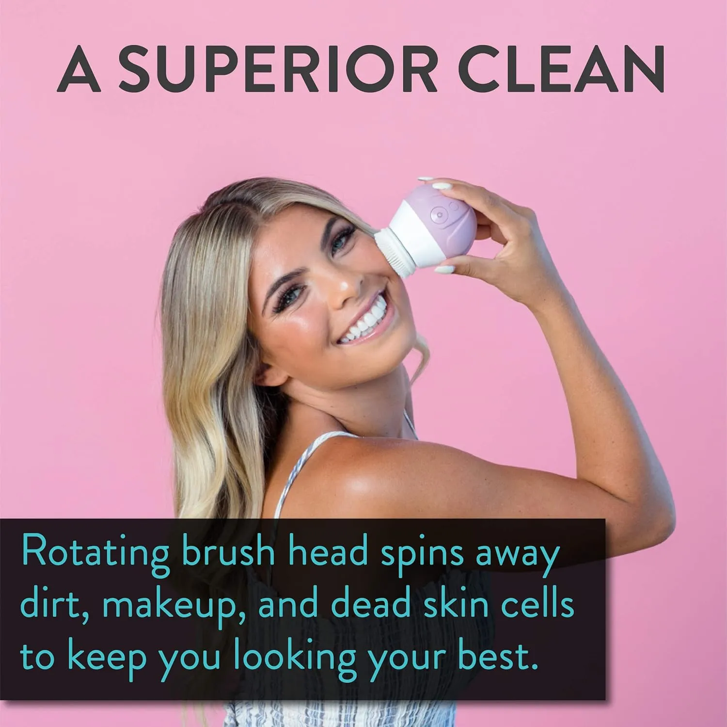 TAO Clean Replacement Silicone Brush Head, Replacement Head (1 Head) – Silicone Replacement Head for the TAO Clean Electric Face Cleansing Brush and Cleaning Station, White