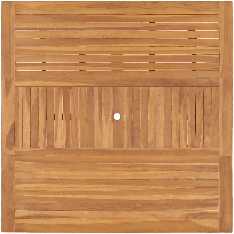 Teak Wood Outdoor Table for Dining, Camping, Picnic, Kitchen - 59.1"x59.1"x29.9" - Durable Furniture, Side Tables