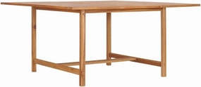 Teak Wood Outdoor Table for Dining, Camping, Picnic, Kitchen - 59.1"x59.1"x29.9" - Durable Furniture, Side Tables