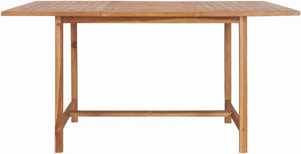 Teak Wood Outdoor Table for Dining, Camping, Picnic, Kitchen - 59.1"x59.1"x29.9" - Durable Furniture, Side Tables