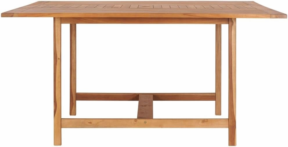 Teak Wood Outdoor Table for Dining, Camping, Picnic, Kitchen - 59.1"x59.1"x29.9" - Durable Furniture, Side Tables