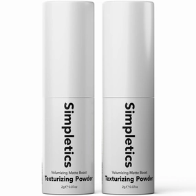 Texturizing Powder for Volume & Texture - All Natural, 4 Ingredient Nourishing Formula with Rice Starch - Chemical Free - Gives Volumized, Texturized, Matte Finish to Men & Women, 2 Pack...