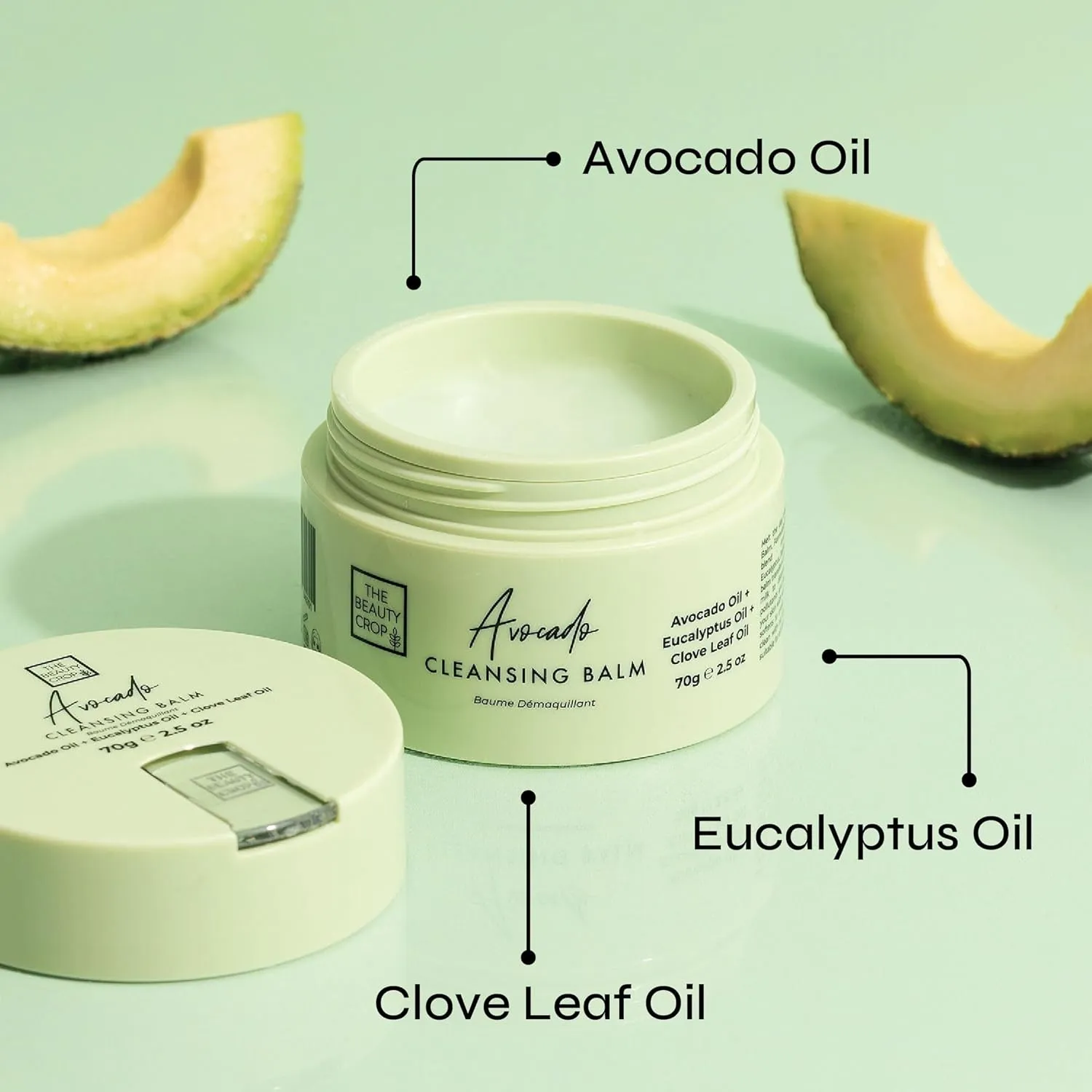The Beauty Crop Avocado Refillable Cleansing Balm - Nourishing & Hydrating - 100 ml