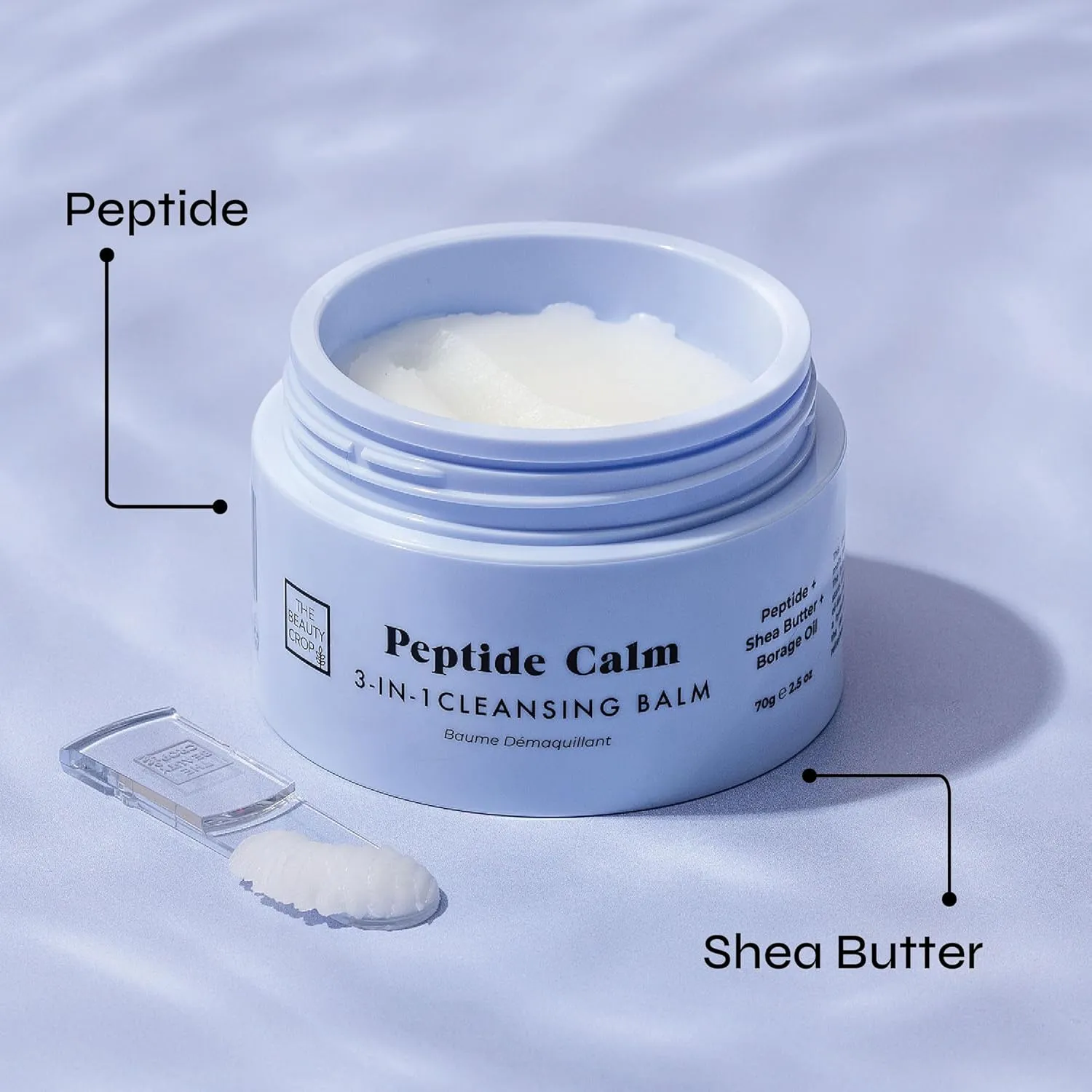 The Beauty Crop Peptide Refillable Cleansing Balm - Nourishing & Hydrating - 100 ml