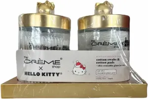 The Creme Shop Cotton swabs & Cotton Pads Set of 2 Gold