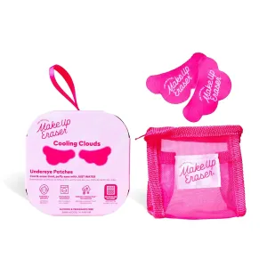 The Original MakeUp Eraser Cooling Clouds Reusable Undereye Patches - Hydroactive Technology Mask Patch Pads for Tired Puffy Eyes and Wrinkles with Mini Washbag, Set of 2