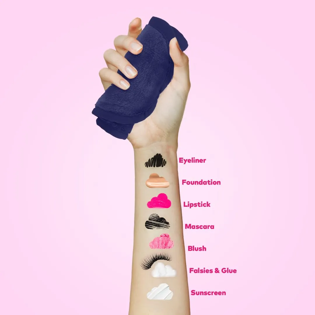 The Original MakeUp Eraser, Mini PRO 3pk, Erase All Makeup With Just Water, Including Waterproof Mascara, Eyeliner, Foundation, Lipstick, Sunscreen and More! Nutcracker, 3ct.