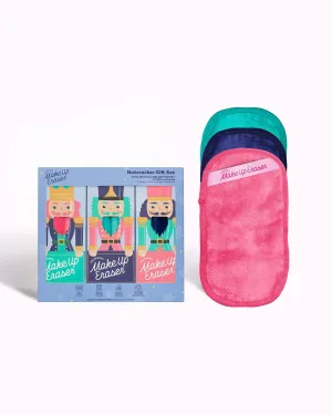 The Original MakeUp Eraser, Mini PRO 3pk, Erase All Makeup With Just Water, Including Waterproof Mascara, Eyeliner, Foundation, Lipstick, Sunscreen and More! Nutcracker, 3ct.
