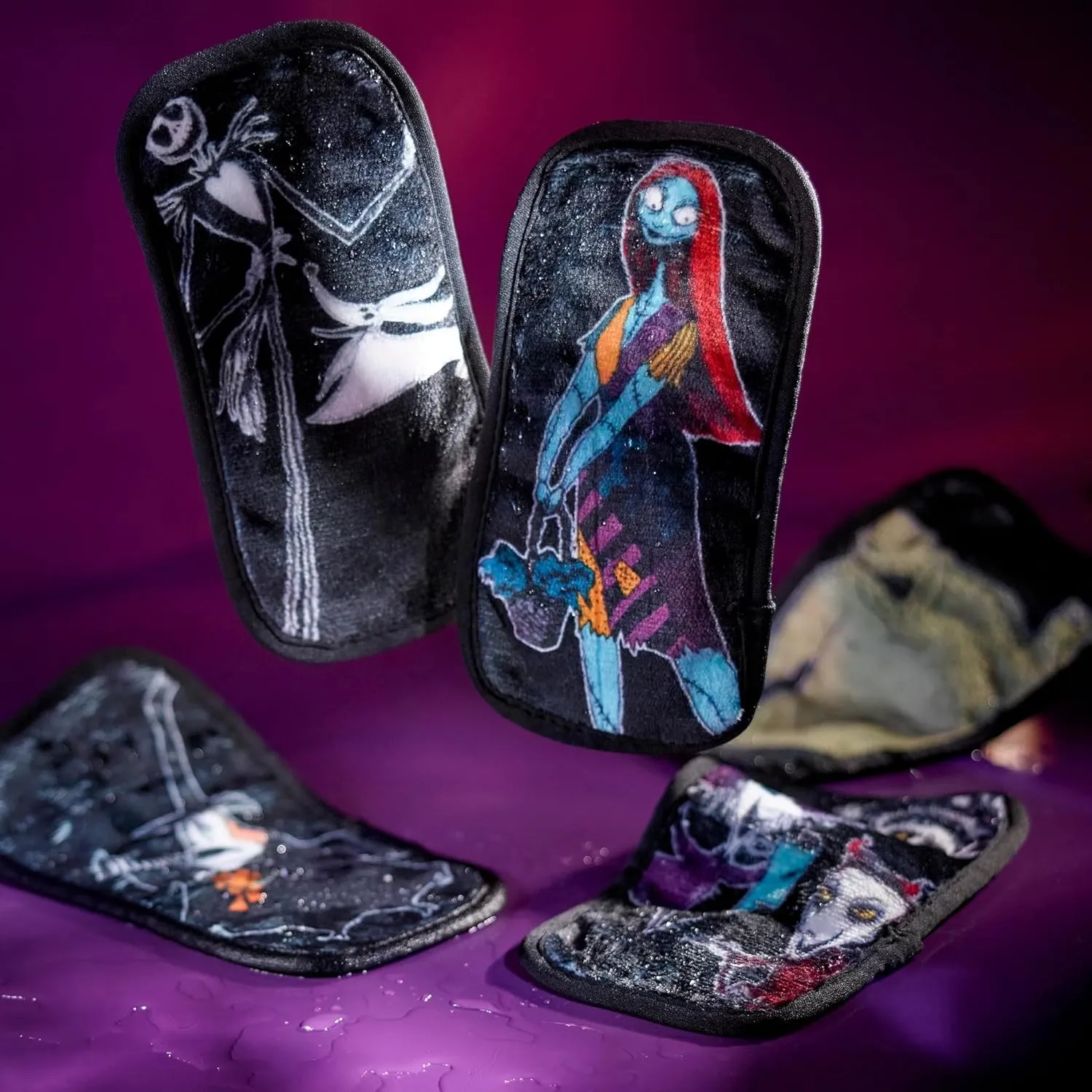 The Original MakeUp Eraser Mini PRO 5pk, Erase All Makeup With Just Water, Including Waterproof Mascara, Eyeliner, Foundation, Lipstick, Sunscreen, and More! Nightmare Before Christmas, 5ct.
