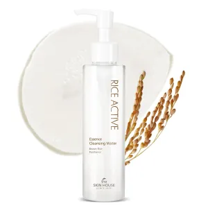 THE SKIN HOUSE Rice Essence Cleansing Water, Quick & Easy Mild low pH Micellar Water for all skin types, Rice Water Face Wash Korean Skin Care(150ml/5.07fl.oz)