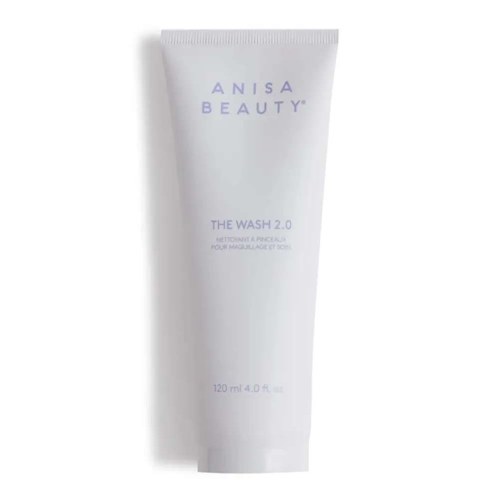 The Wash 2.0 – Gentle Foam Brush Cleanser for Deep Cleaning and Conditioning of Makeup Brushes – Removes Dirt, Oils, and Makeup Residue