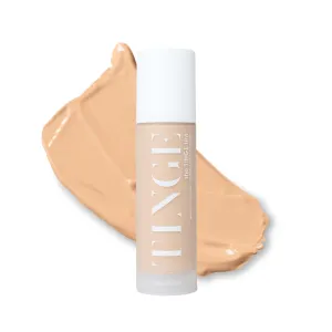 Tinge Tint Body Makeup, Up to 48 Hours, Medium Coverage Cream With Amino Acids, Hyaluronic Acid & Lysine, Semi Matte Finish, Water & Transfer Resistant, Fragrance Free, 3.38 Fl Oz Tube - Medium Warm