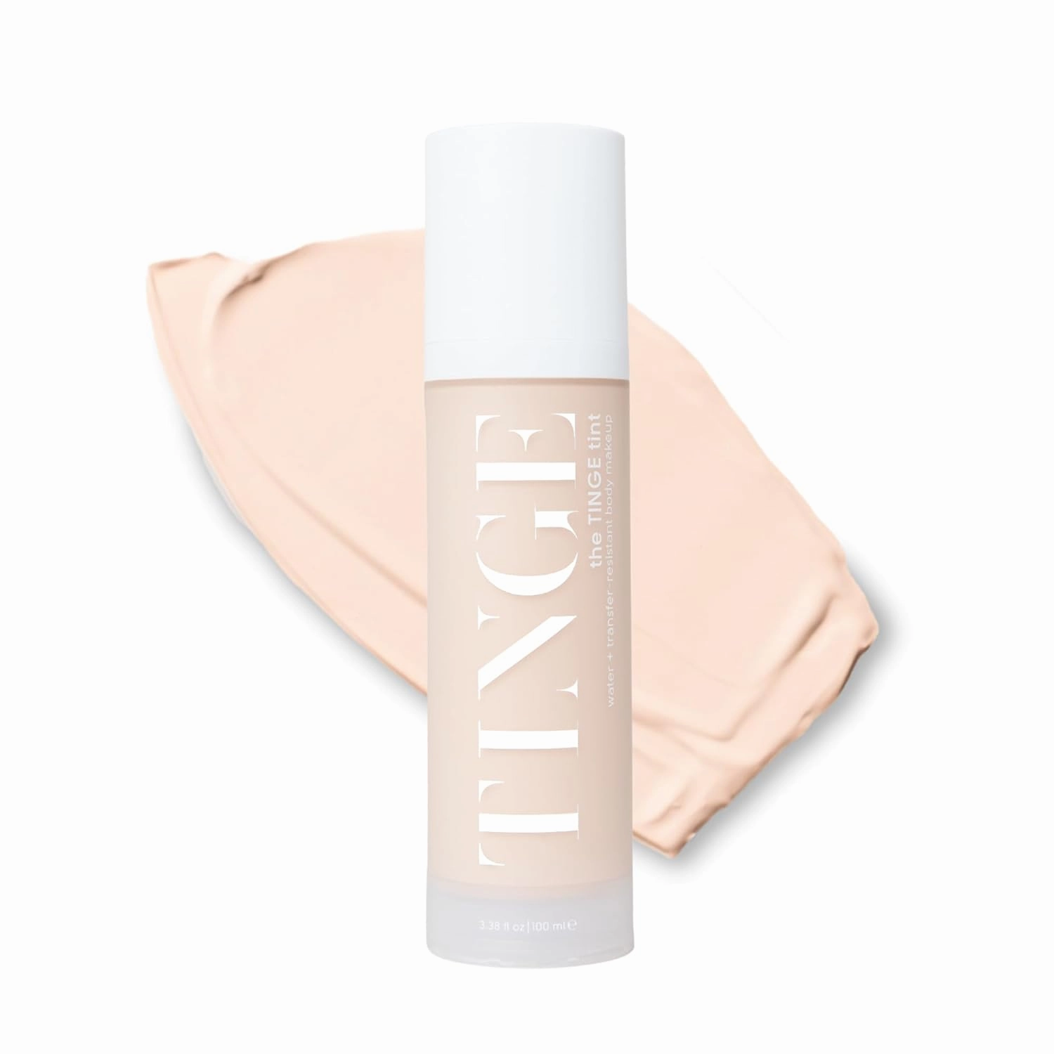Tinge Tint Body Makeup, Lasts Up to 48 Hours, Medium Coverage Cream With Amino Acids, Hyaluronic Acid & Lysine, Semi Matte Finish, Water & Transfer Resistant, Fragrance Free, 3.38 Fl Oz - Fair Cool