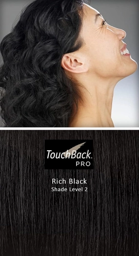 TouchBack PRO Rich Black Gray Root Touch Up Marker Applicator - Real Hair Color