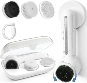 TOUCHBeauty Electric Facial Cleansing Brush: Spin Face Cleansing Brush with Wall Holder - Rechargeable Face Scrubber with 6 Speeds Adjustment (YM-1766-new)