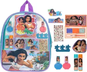 Townley Girl Disney Moana 2 Makeup Filled Backpack Set, Including Lip Balm, Nail Polish, Nail File, Hair Bows, and Other Accessories, Perfect for Parties, Sleepovers and Makeovers, Ages 3