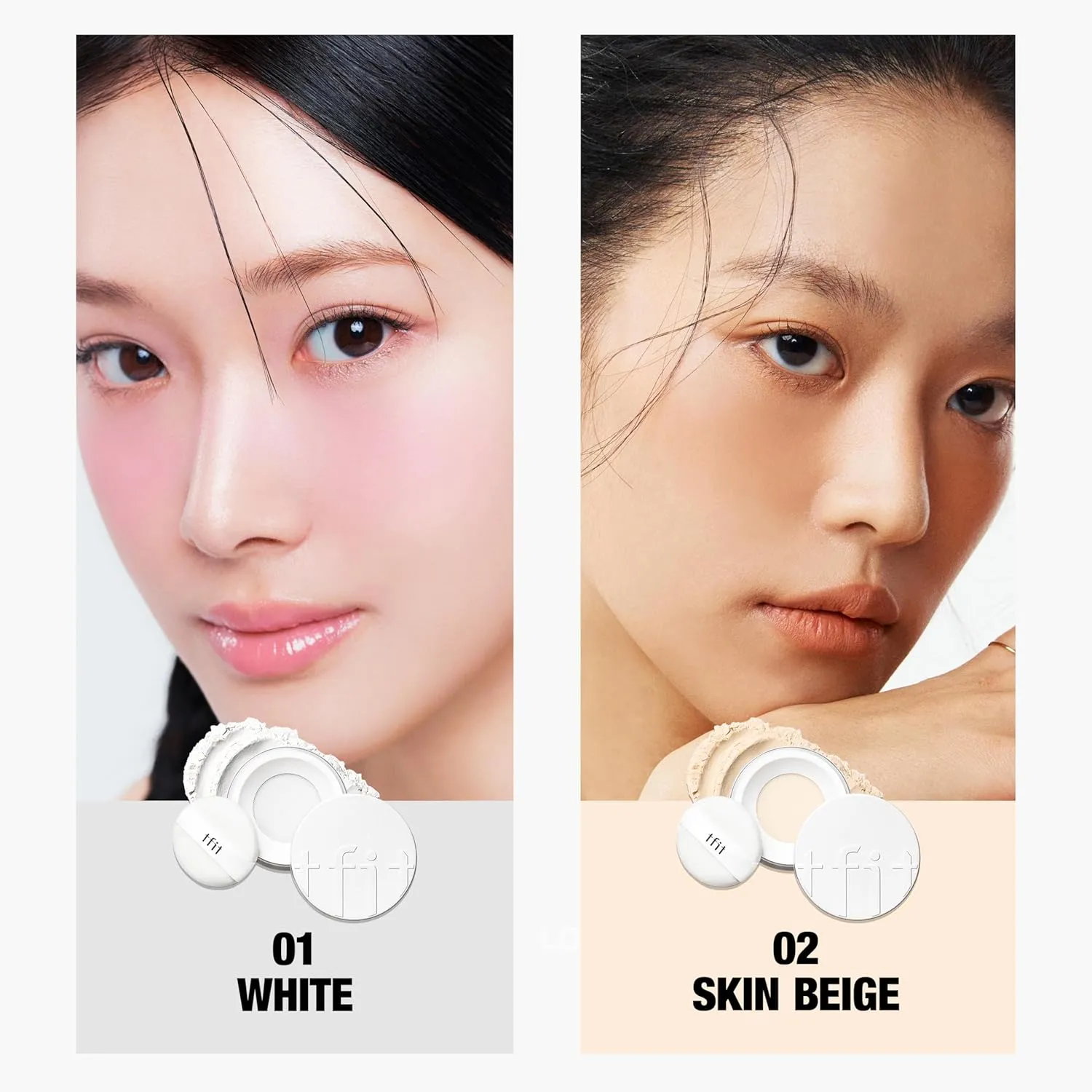 Translucent Set Finishing Powder - Sebum Control Face Loose Powder, Matte & Silky Finish, Lightweight, Long-lasting, Korean Makeup, 0.24 Oz. (04 Lavender, 0.24 Oz.)