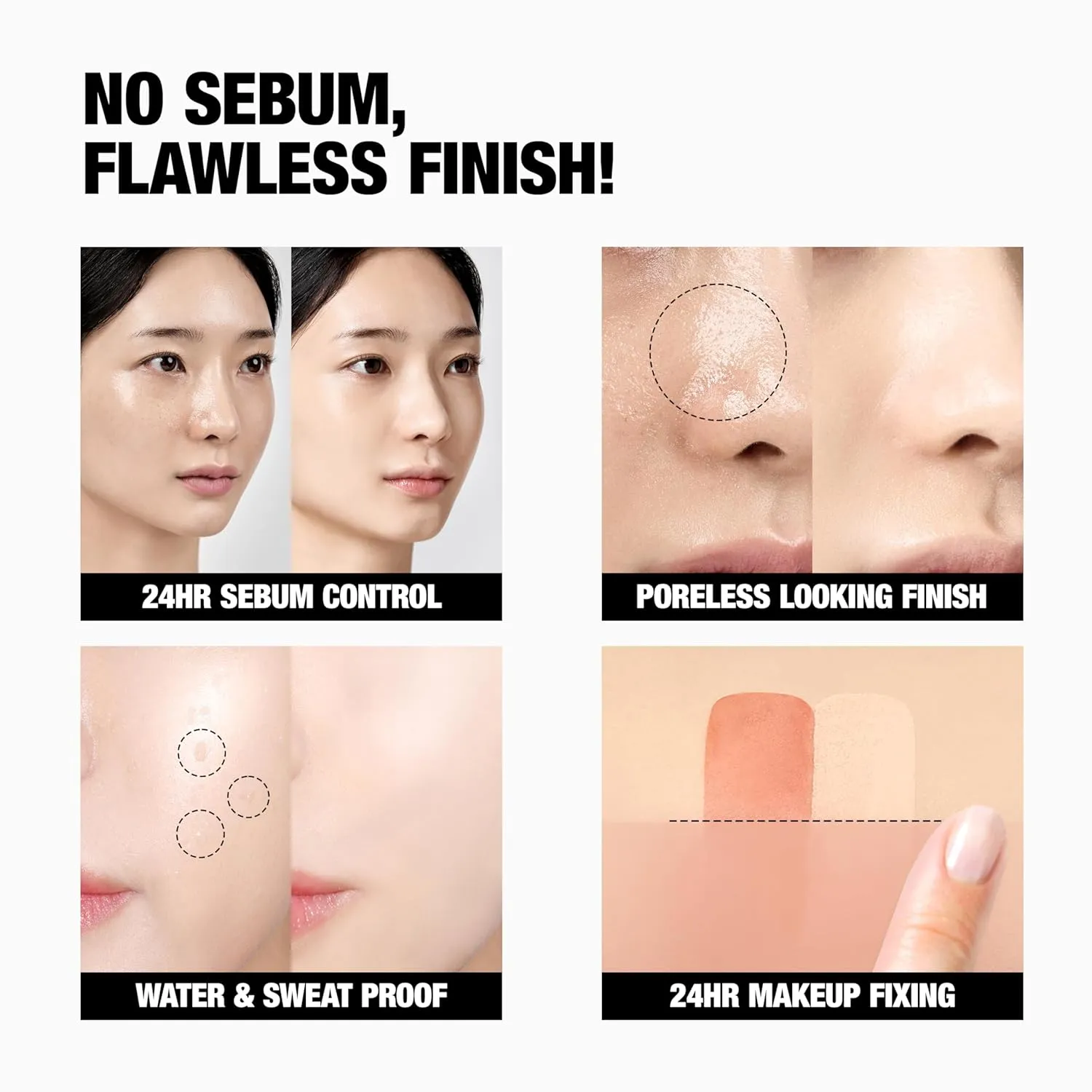 Translucent Set Finishing Powder - Sebum Control Face Loose Powder, Matte & Silky Finish, Lightweight, Long-lasting, Korean Makeup, 0.24 Oz. (04 Lavender, 0.24 Oz.)