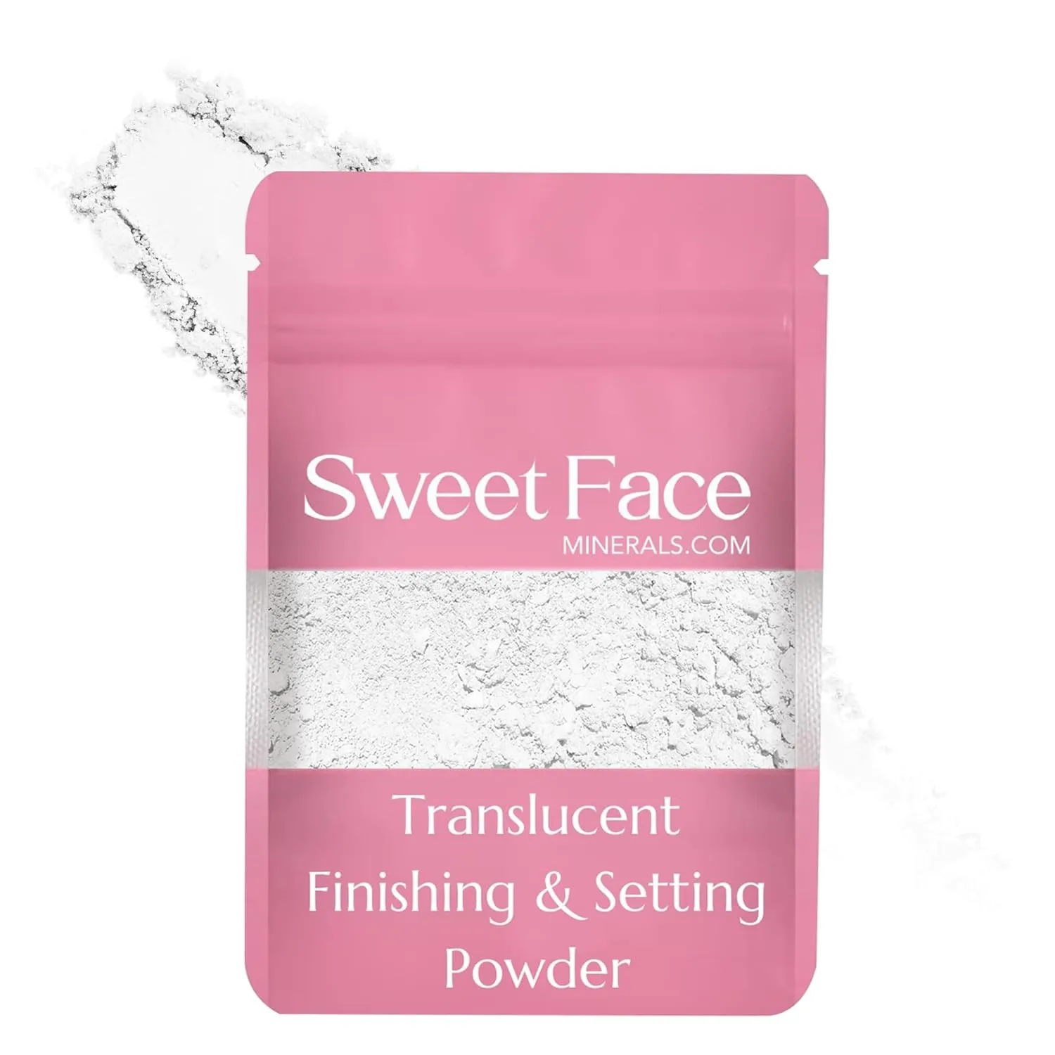 TRANSLUSCENT FINISHING BULK SETTING POWDER (1 Ounce Refill Pouch) Mineral Makeup Matte Bare Face Loose Illuminating Oil Control Blurring Baking Powder Extends Wear Talc-Free Poreless Finish