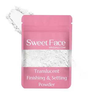 TRANSLUSCENT FINISHING BULK SETTING POWDER (1 Ounce Refill Pouch) Mineral Makeup Matte Bare Face Loose Illuminating Oil Control Blurring Baking Powder Extends Wear Talc-Free Poreless Finish