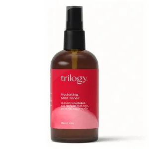 Trilogy Hydrating Mist Toner, Floral Hydration for All Skin Types, 3.38 fl oz