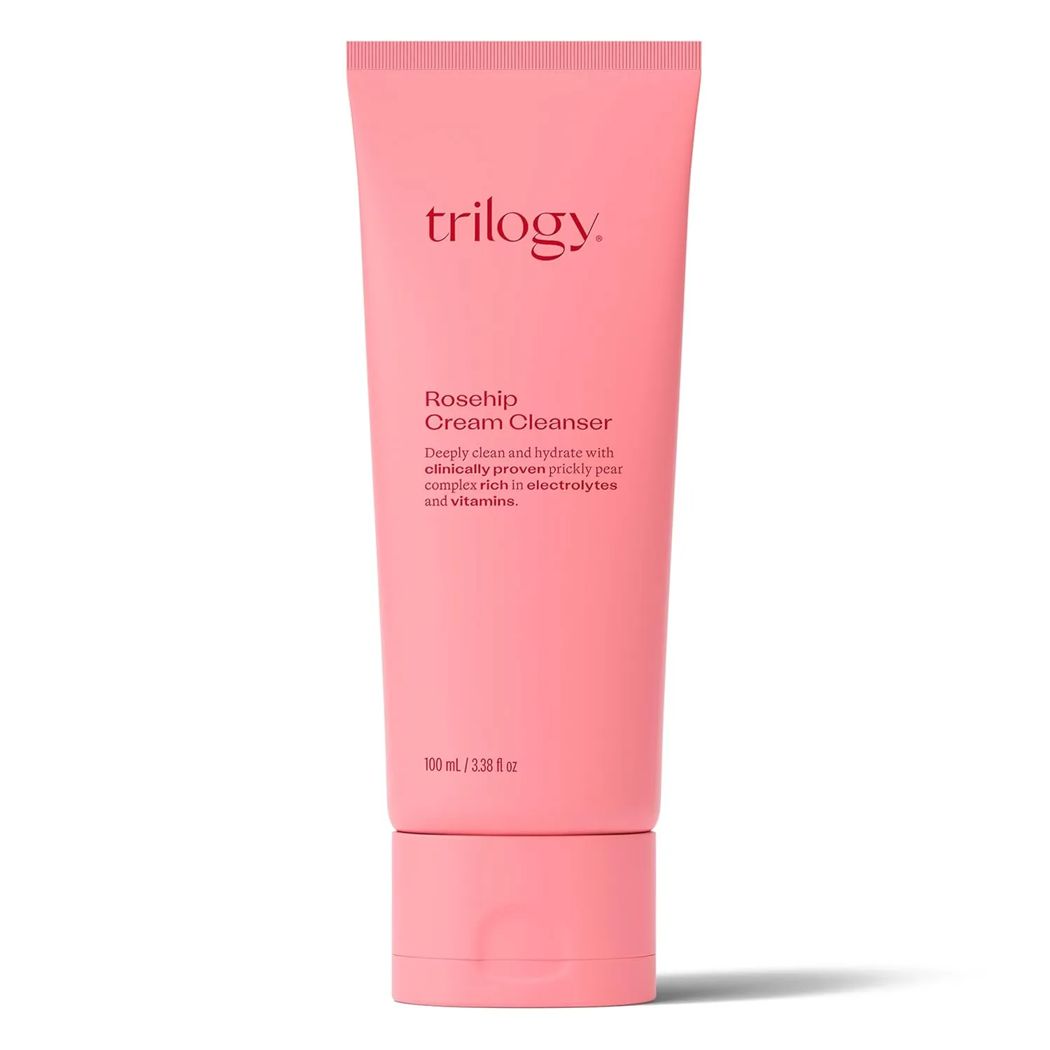 Trilogy Rosehip Cream Cleanser, New Formula with Prickly Pear, 3.38 fl oz