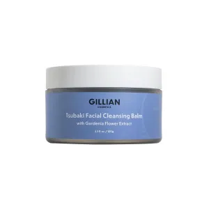 Tsubaki Facial Cleansing Balm with Gardenia Flower Extract; Remover & Face Cleanser, Sensitive Skin, Balm to Oil, Double Cleanse, Acne, Breakouts, Redness