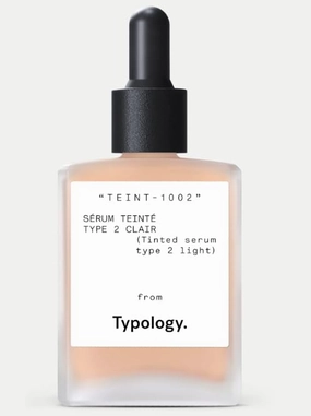 Typology Tinted Serum with Vitamin C, Squalane & Aloe Vera - Type 2 / Light     Bonus Premium Korean AloeVera Sheet Masque
