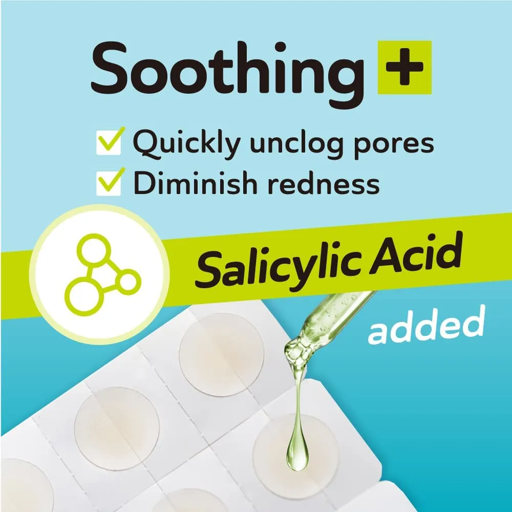 Ultra Invisible Acne Patches Salicylic Acid Acne Patches for Cystic Acne Blemish Patches Hydrocolloid Patches Zit Patches - Day and Night Use - UPGRADED (Acne Specialist-132 Count-2 Sizes)