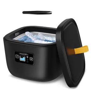 Ultrasonic Retainer Cleaner for Invisalign, Denture, Mouth Guard, Aligner, Toothbrush Head, 43kHz Newly Upgraded Ultrasonic Retainer Cleaner Machine, UV Ultrasonic Jewelry Cleaner with 255ML