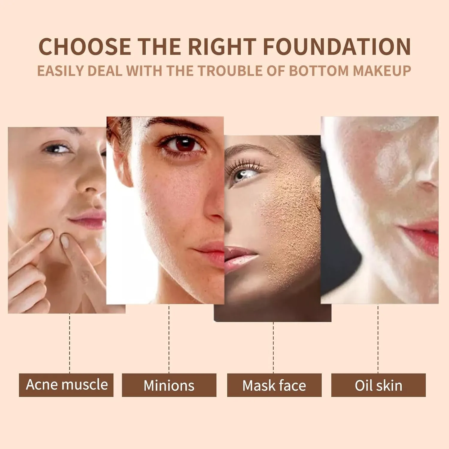 UODO Liquid Foundation - UODO Moisturizing Light Foundation/UODO Matte Long Lasting Foundation, UODO Foundation, Invisible Foundation Makeup Uodo, Uodo Maquillaje (Moisturizing W03 Natural)