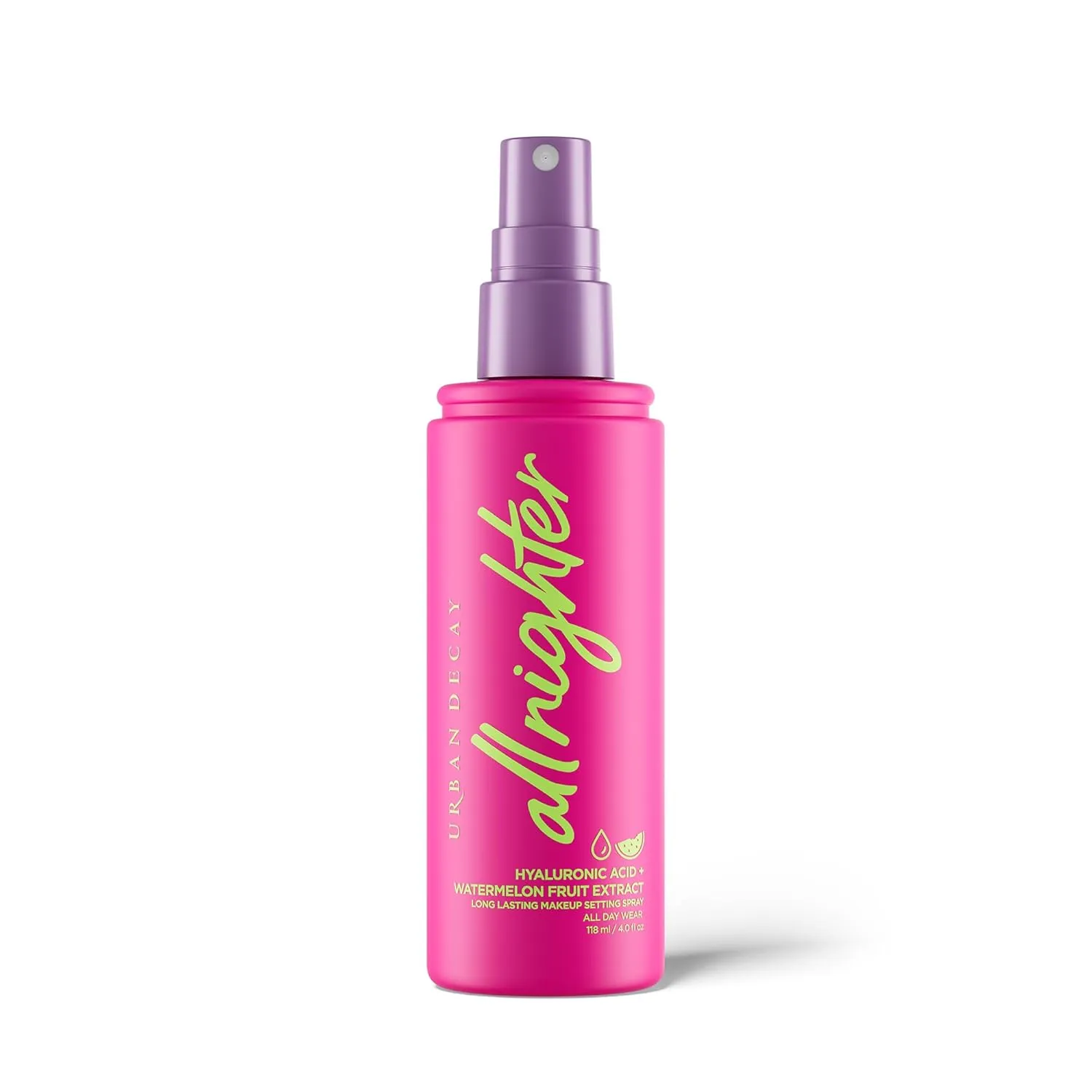 Urban Decay All Nighter Hyaluronic Acid Waterproof Dewy Setting Spray for Face, Hydrated Finish, Long-lasting, Smudge-proof & Transfer-resistant Makeup, Oil-free