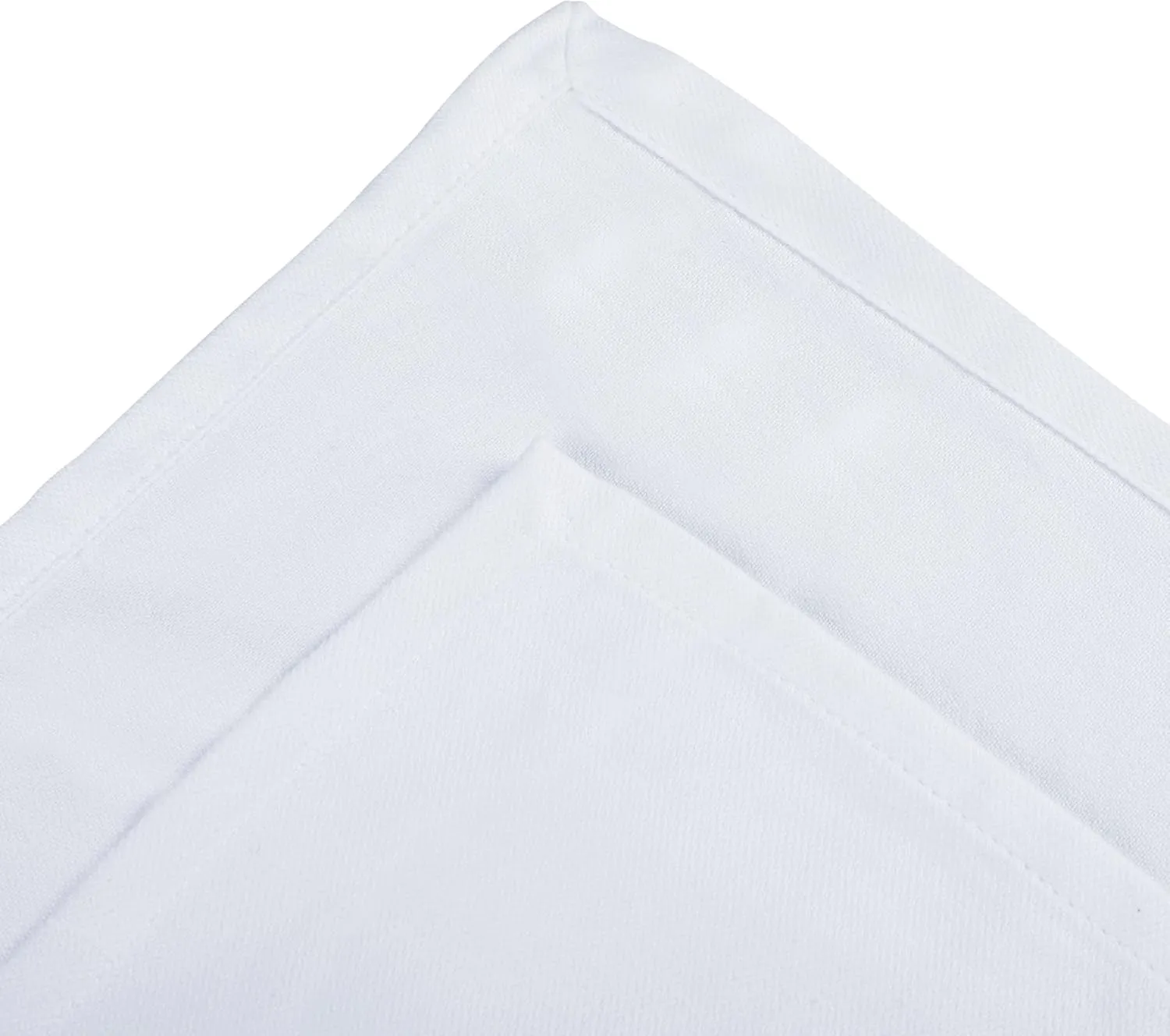 Urban Villa White Kitchen Towels 100% Cotton Highly Absorbent Dish Towels for Kitchen 20X30 Inches(Set of 6) Multi-Purpose Solid Dish Cloths With Hanging Loop for Cleaning Dinnerware Glass Hand Towels