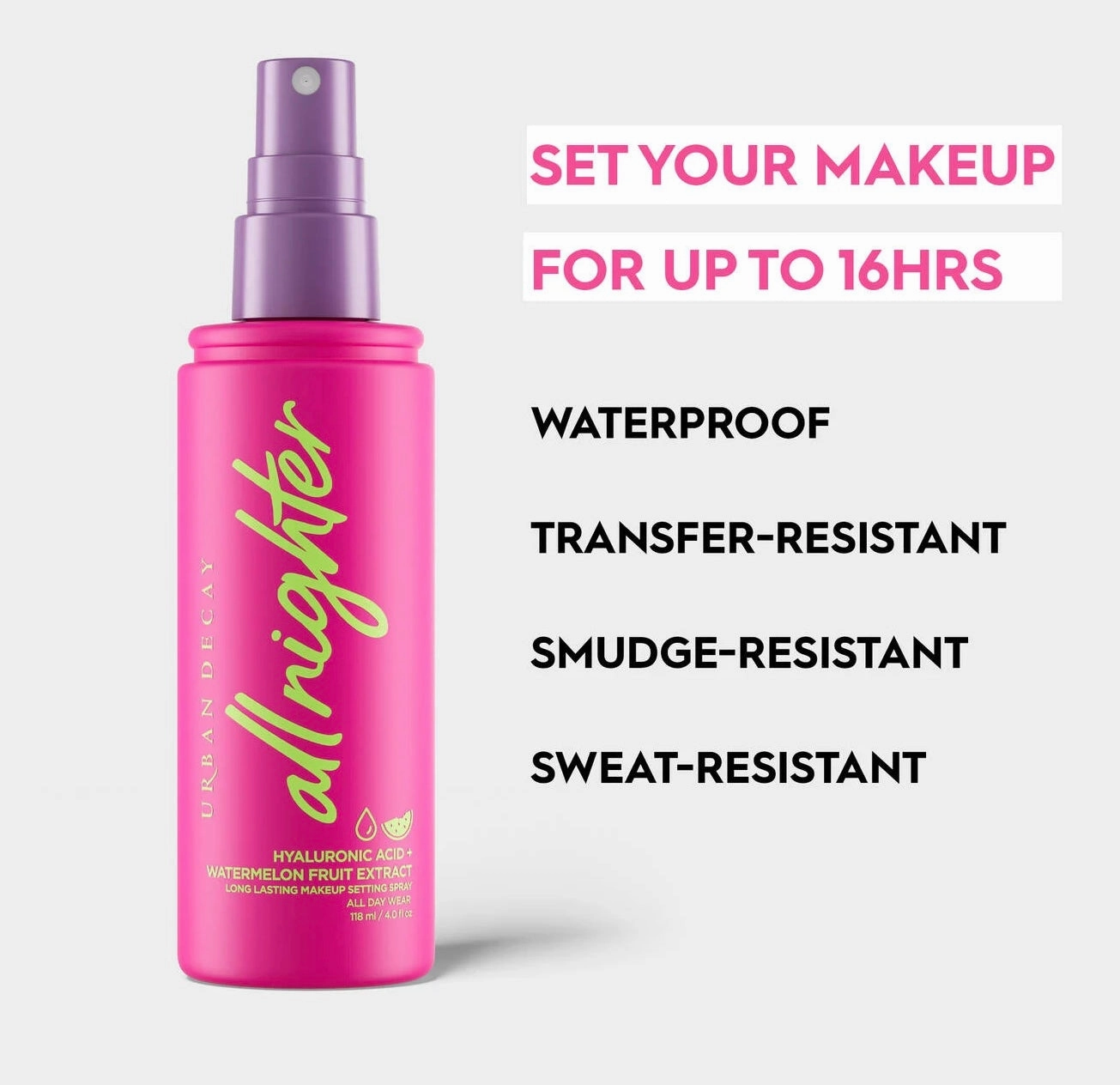 URBAN DECAY PARTY PACK ALLNIGHTER SETTING SPRAY TRIO HOLIDAY MAKEUP SET