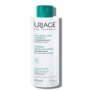 URIAGE Micellar Water with Apple Extract for Combination & Oily Skin | Removes Makeup and Purifies 500 mL / 17 Fl oz