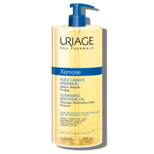URIAGE Xémose Cleansing Soothing Oil | Mild Foaming Nourishing Gel-in-oil, Face & Body, Fragrance & Soap-Free
