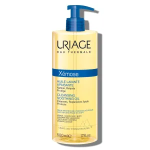 URIAGE Xémose Cleansing Soothing Oil | Mild Foaming Nourishing Gel-in-oil, Face & Body, Fragrance & Soap-Free