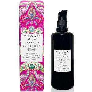 USDA Organic Radiance Superfruit Cleansing Oil & Make-up Remover for All Skin Types, Loaded with Moisturizer Essential Fatty Acids, Rich in Antioxidants, Truly Natural Skincare, 3.4 fl oz