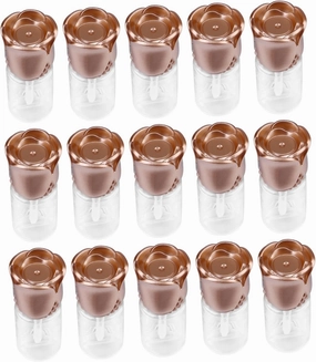 Vaguelly 15Pcs Lip Gloss Containers Refillable Empty Tubes for Home Use Durable Transparent for Lip Oil Dye Liquid