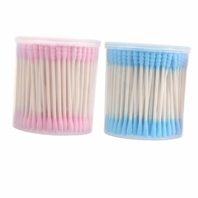 Vaguelly 400pcs Colorful Cotton Swabs Reusable Makeup Pads Cotton Pads for Makeup Application Removal