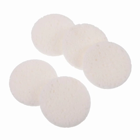 VALICLUD 50Pcs Cotton Face Cleansing Sponges Soft Wood Pulp Makeup Removal Pads for Daily Use Gentle Exfoliating Face Powder Applicators for Womens Skincare Routine