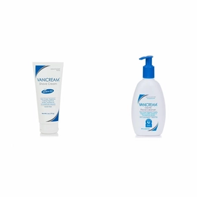 Vanicream Shave Cream | Fragrance, and Gluten Free | For Sensitive Skin | 6 Ounce & Gentle Facial Cleanser with Pump Dispenser - 8 fl oz