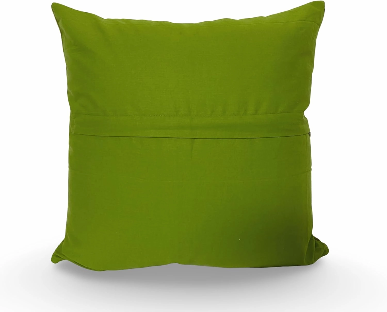 Velvet Floral Flower Green Jungle Throw Pillow Sofa Cushion Cover Case Couch Bohemian Accent Colorful Boho Chic Indian Handmade Cover Only (16" x 16")