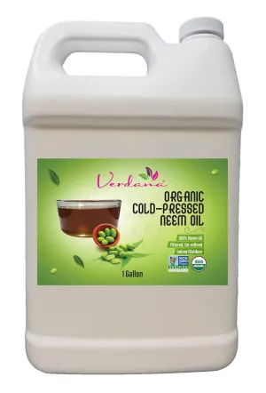 Verdana Pure Neem Oil for Plants – 1 Gallon (128 Fl Oz) – Organic, Cold Pressed, Unrefined, Non-GMO – 100% Natural Spray for Plant Leaf Shine, DIY Beauty, Soap Making – No Additives