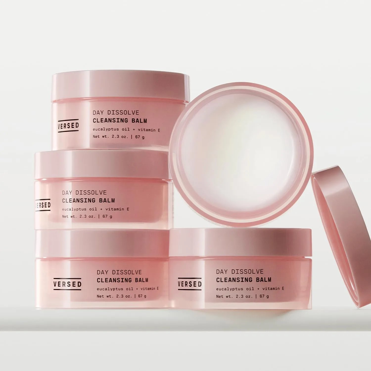 Versed Day Dissolve Cleansing Balm - Makeup Melting Balm Infused with Vitamin E   Eucalyptus Oil to Calm Skin - Oil Based Double Cleanser with Avocado   Jojoba (2.3 oz)