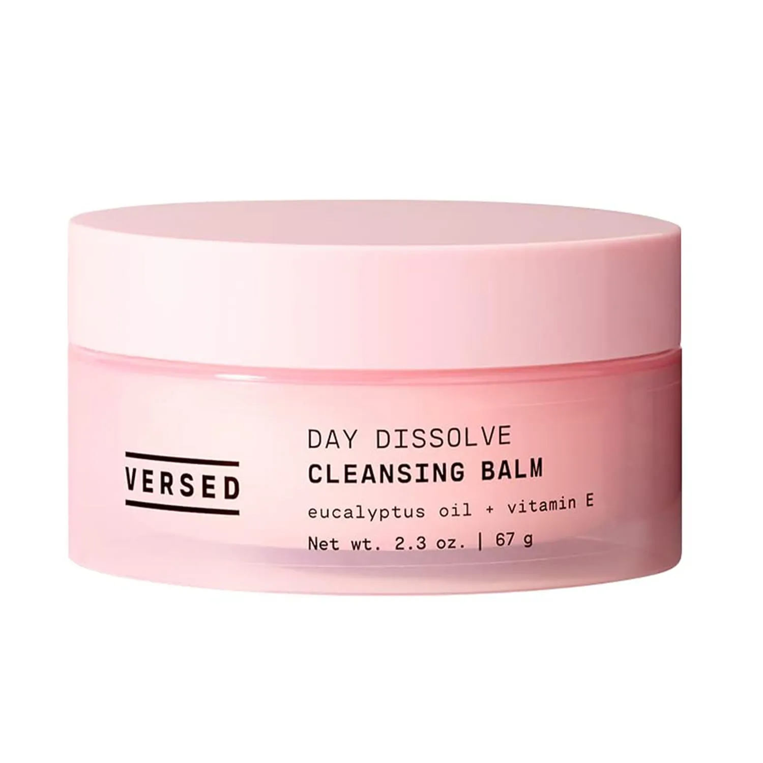 Versed Day Dissolve Cleansing Balm - Makeup Melting Balm Infused with Vitamin E   Eucalyptus Oil to Calm Skin - Oil Based Double Cleanser with Avocado   Jojoba (2.3 oz)